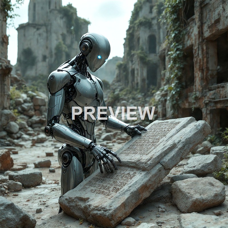 20412 - a-robot-discovering-remnants-of-an-ancient-human-civi_00002__result